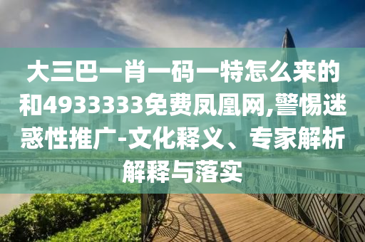 大三巴一肖一碼一特怎么來的和4933333免費鳳凰網(wǎng),警惕迷惑性推廣-文化釋義、專家解析解釋與落實